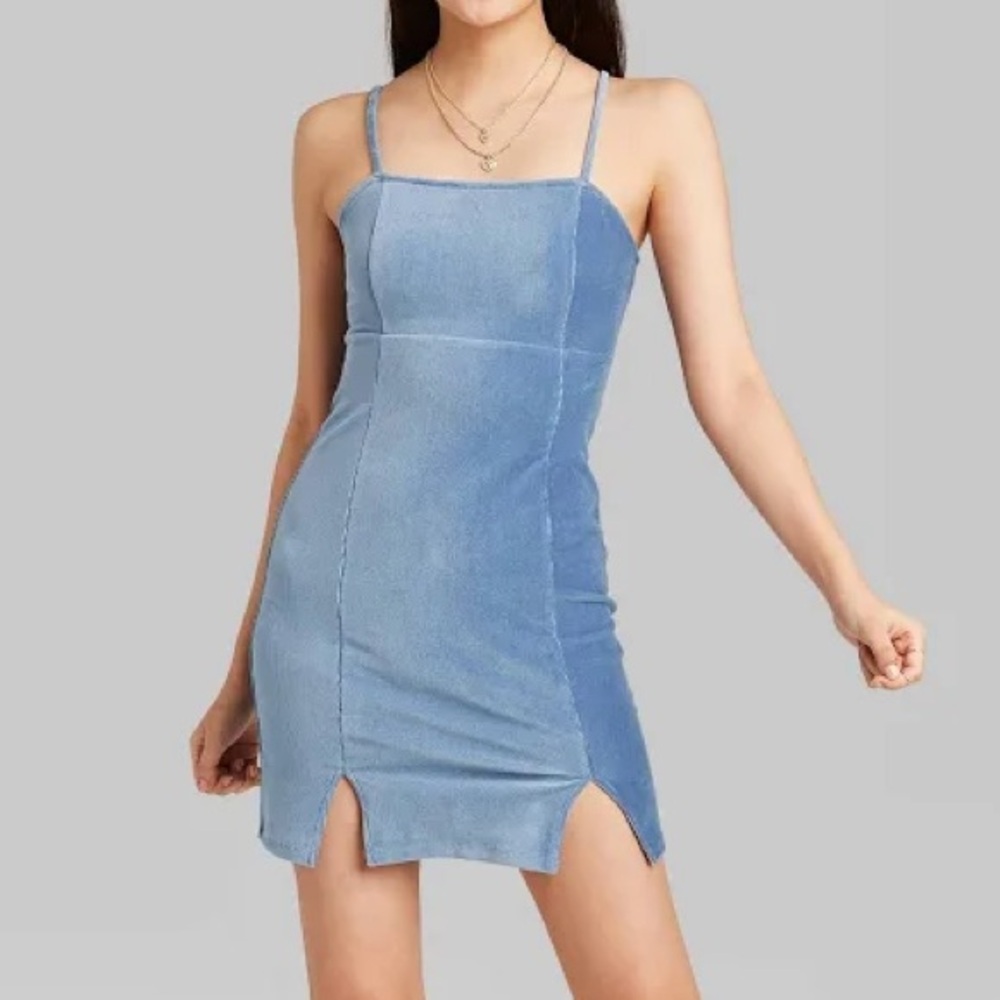 Target Wild Fable double slit corduroy mini dress size XL